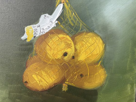 Pack of lemons. still life