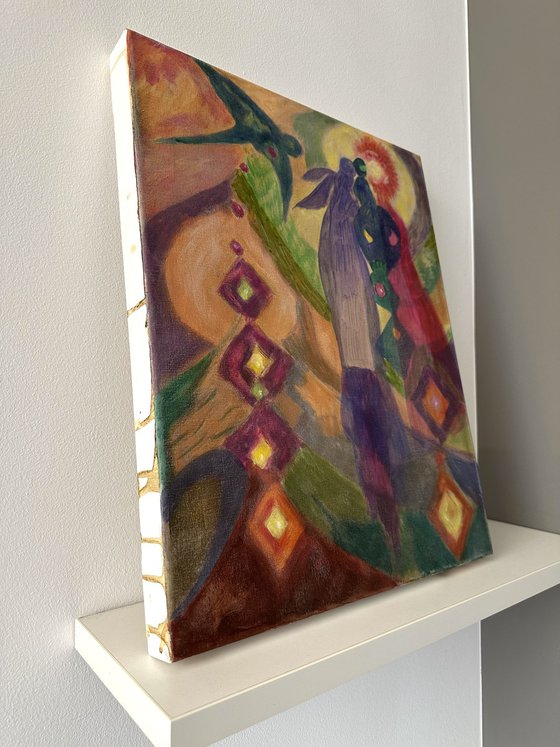 Born of the embrace of light and shadow