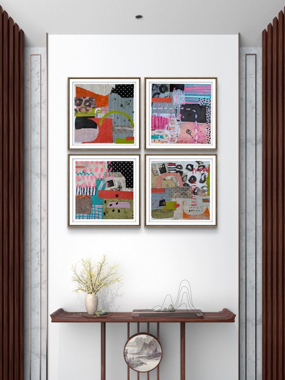 Untitled 1091- set of 4