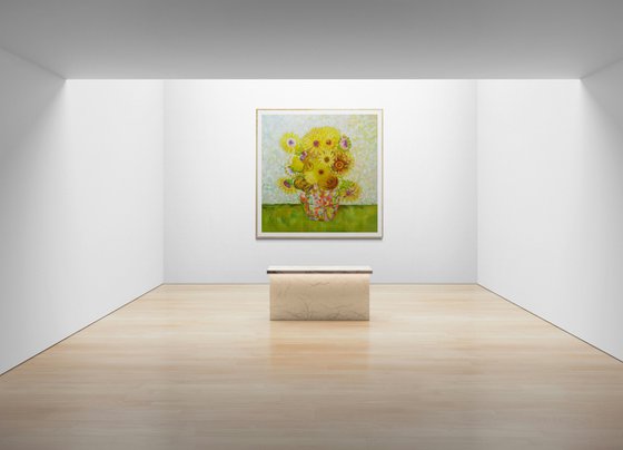 Sunflowers in a vase
