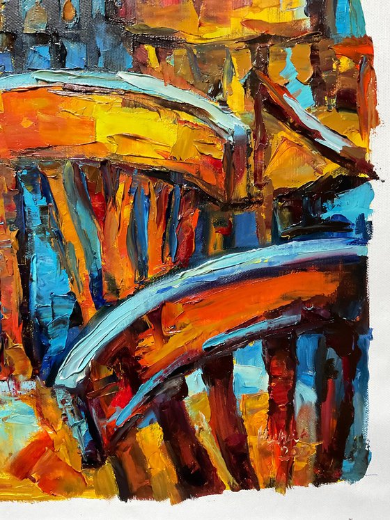 Cafe after the rain. Street