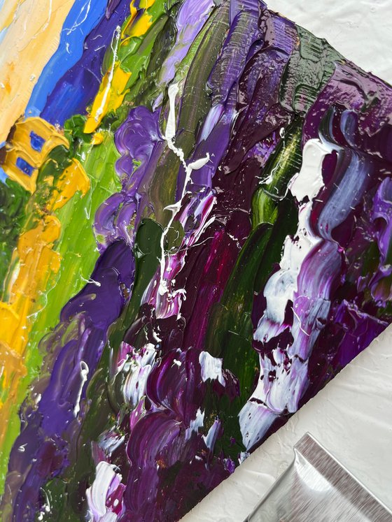 Provence Lavender Field Original Painting