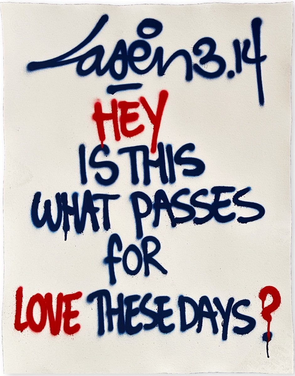 Urban And Pop Abstract Painting By Laser 3.14, 20 X 26", Hey Is This What...., Original Artwork