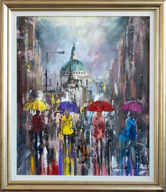 'LONDON STROLL ON A RAINY DAY'