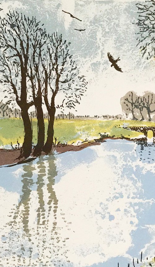 Crows over a Canal by Tim Southall