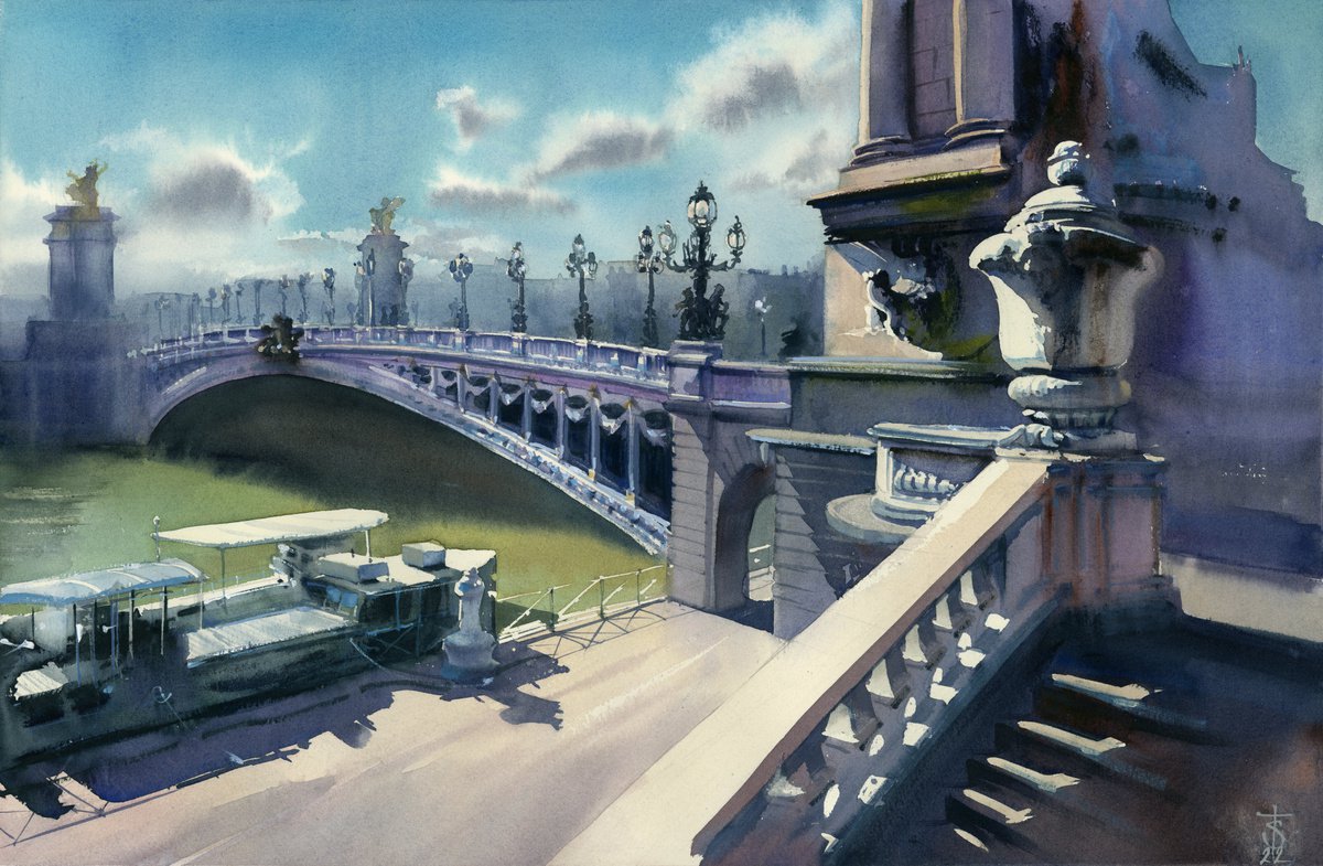 Bridge in Paris by Victoria Sevastyanova