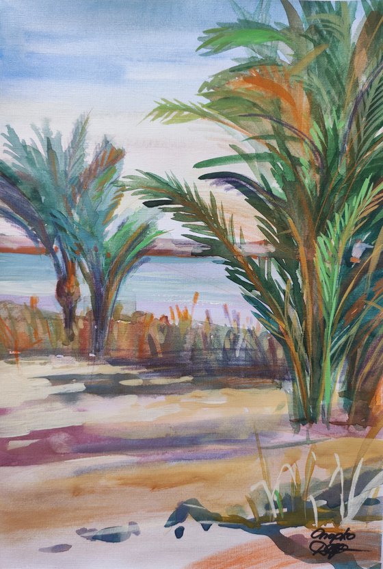 View of the lake in Siwa
