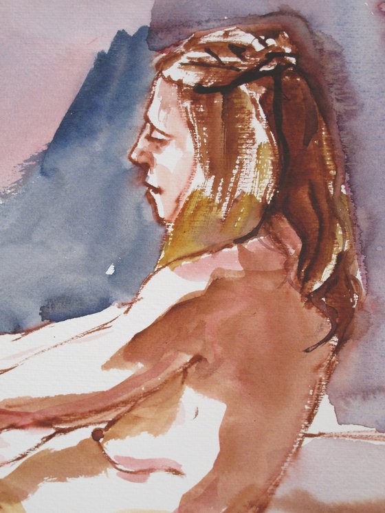 Reclining female nude