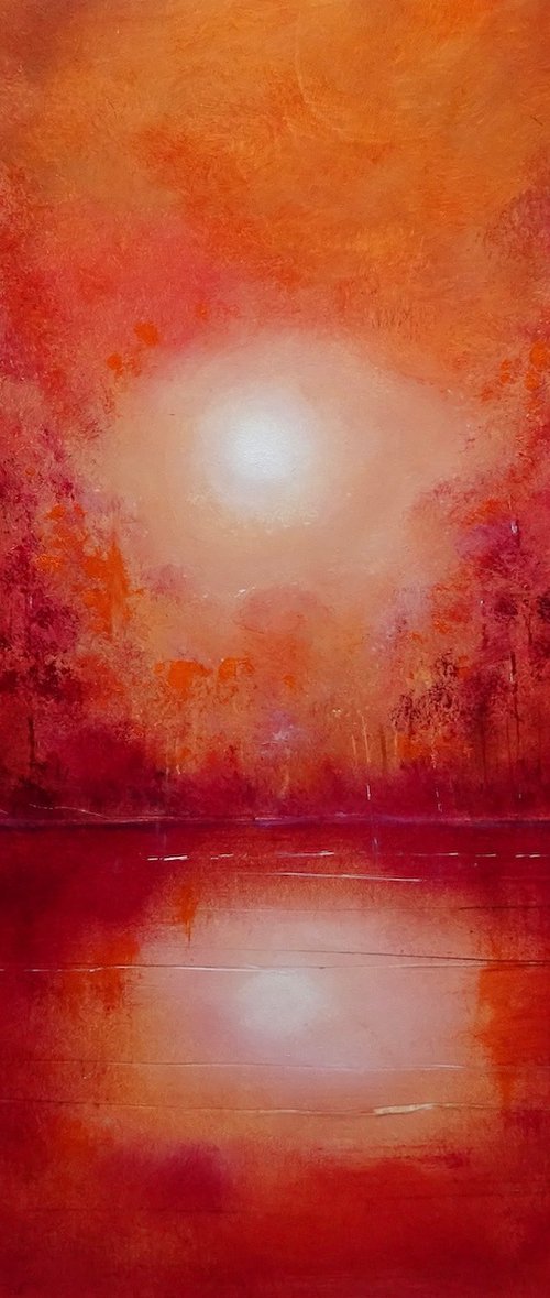 Evening Lake by Mel Davies Original Art