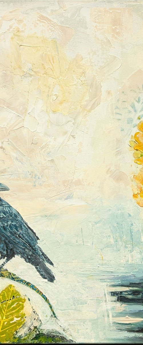 Mysterious crow by Wowhawk