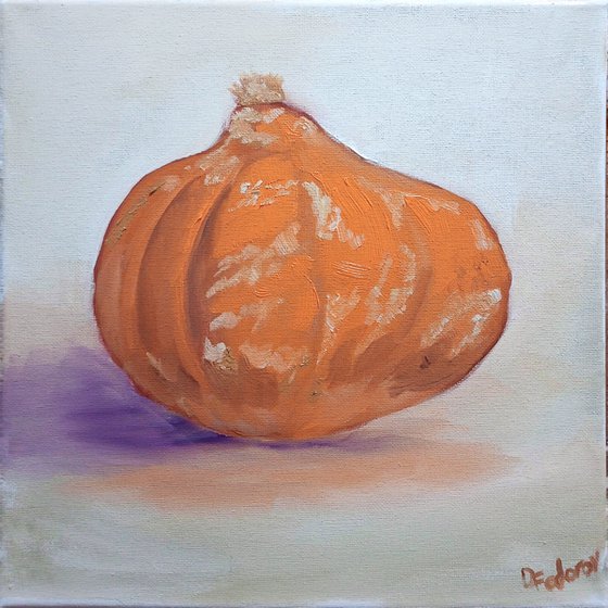 A small pumpkin. still life