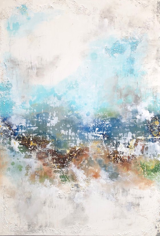 sky, water, earthtones (120 x 80 cm) Dee Brown