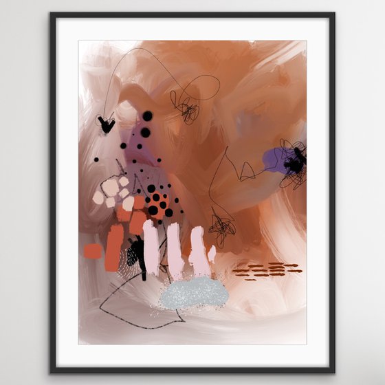 Voyage dans ma tête - Abstract artwork - Limited edition of 1