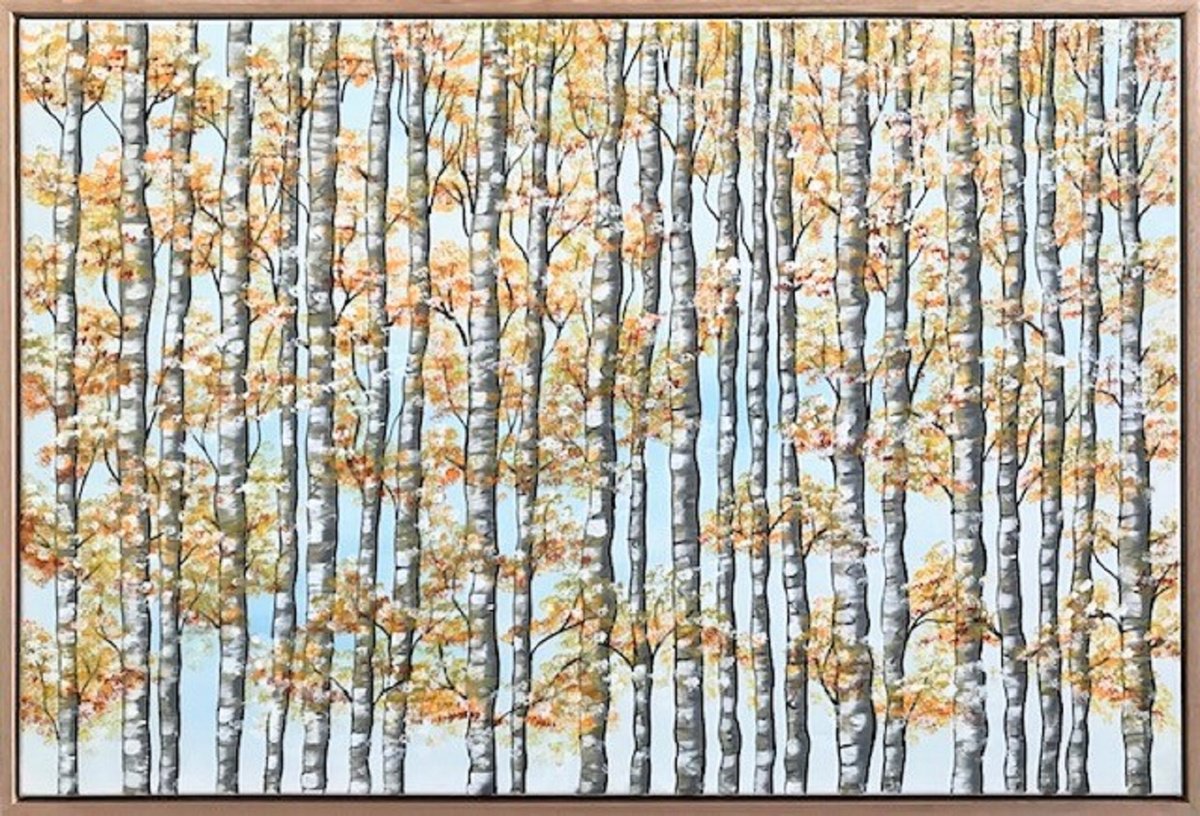 Impressionistic Landscape Acrylic Painting By Carol Zsolt, 37 X 25, Inspiration 5503 - Cz23010, Original Artwork