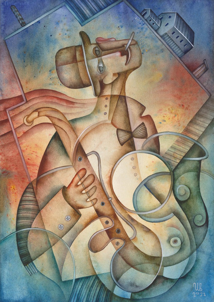 A Man with a Sax by Eugene Ivanov