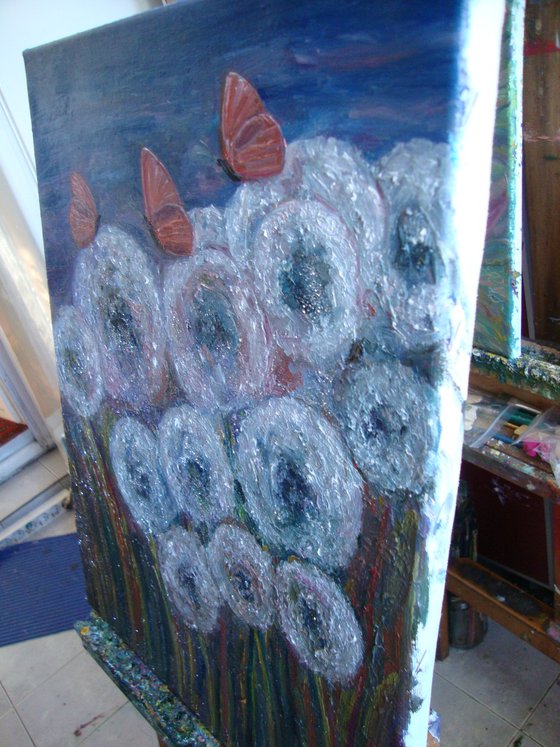 Sparkling dandelions