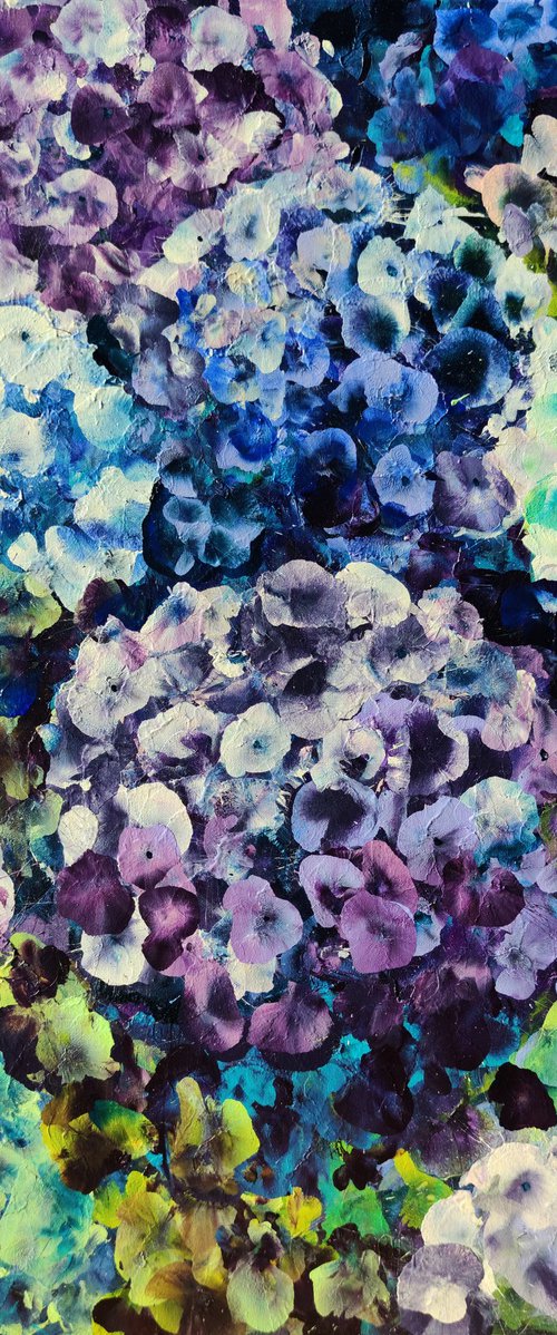 Indigo Blooms by Angie Wright