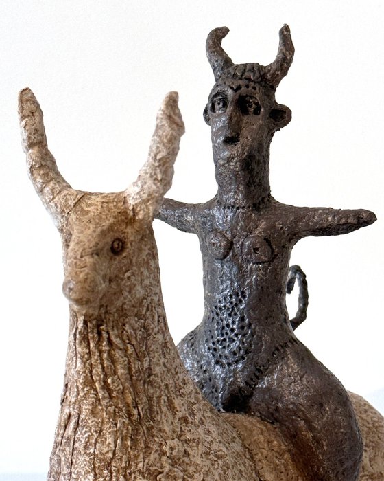 demon and his animal