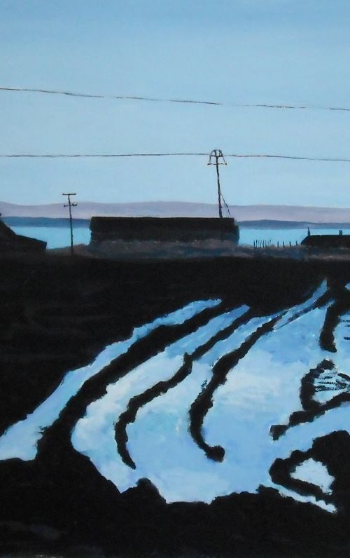 Winter field, fife by Stephen Howard Harrison