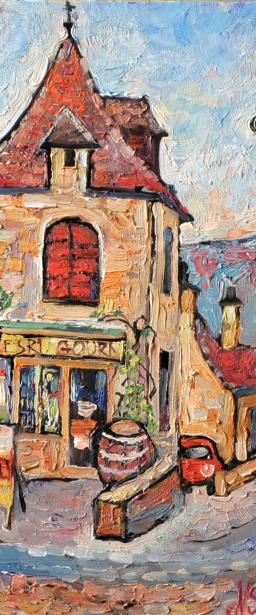 Cafe in Beynak. by Nikifor Swiristuhin