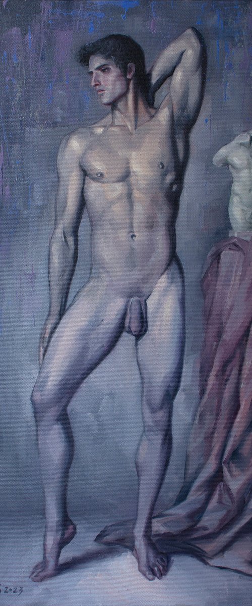 NUDE MALE MODEL by Yaroslav Sobol