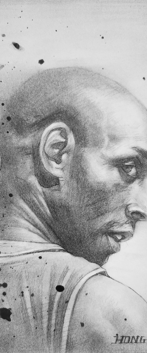 Drawing  Portrait of Kobe by Hongtao Huang