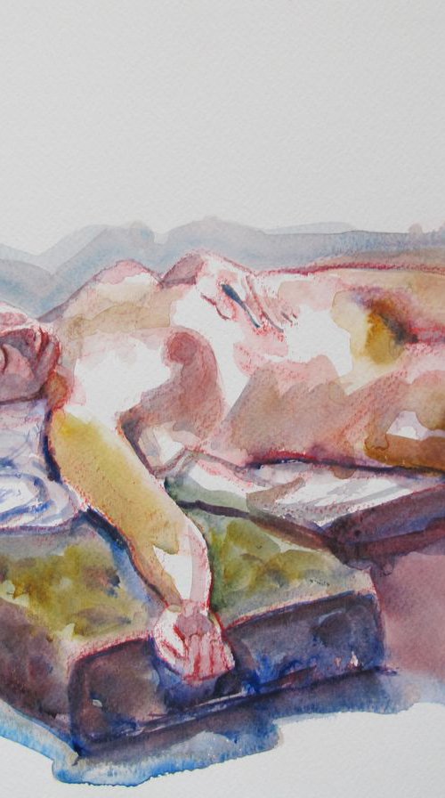 Reclining female nude by Rory O’Neill