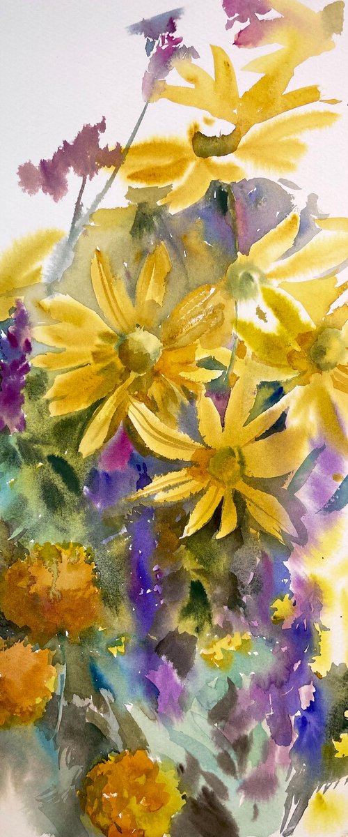 Golden bouquet by Anastasiya Mouchan