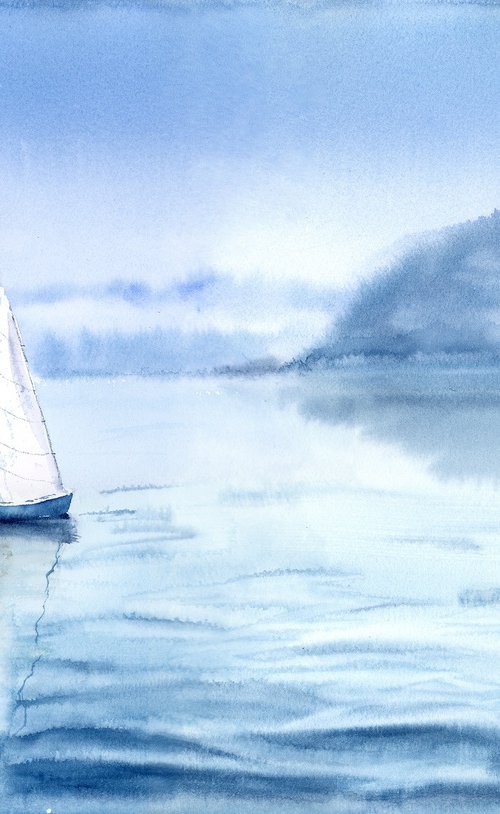 Sailing into Serenity by Olga Tchefranov (Shefranov)