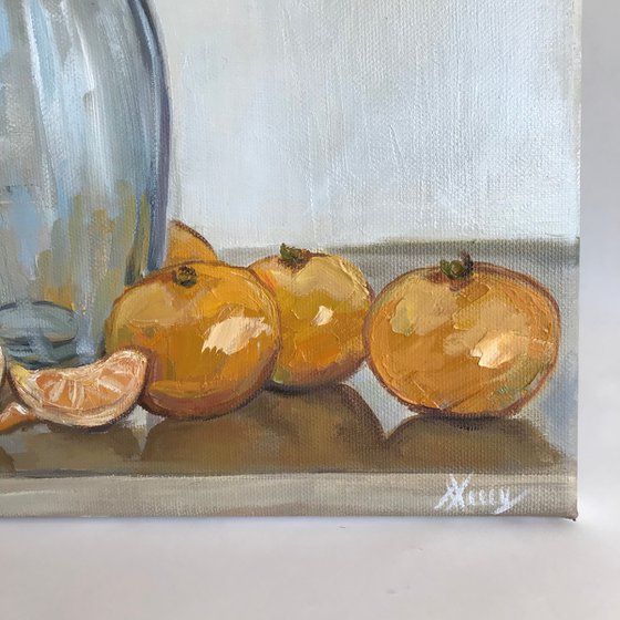 Still life Tangerines Painting 30x30cm