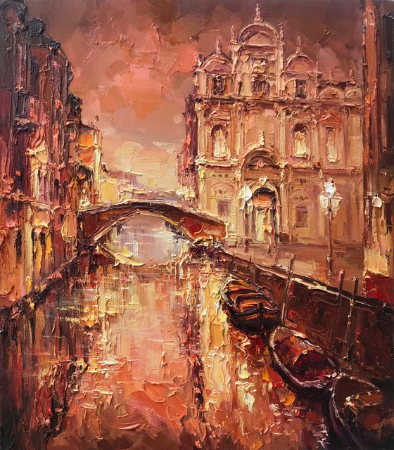 "Venice" original oil painting