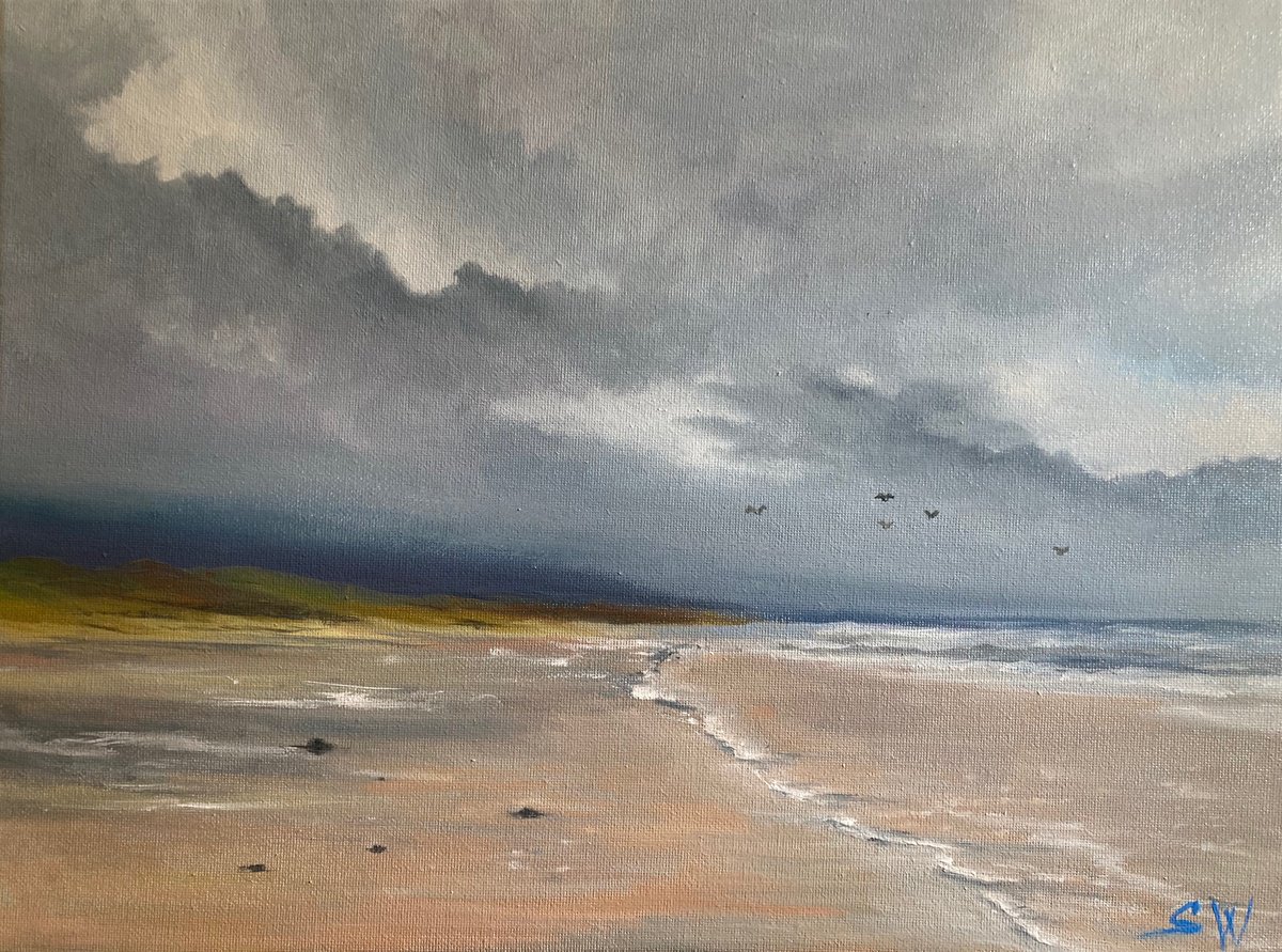 Impressionistic Landscape Oil Painting By Silvie Wright, 16 X 12", From Wales, Original Artwork