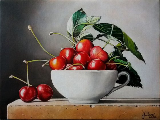 STILL LIFE WITH CHERRIES