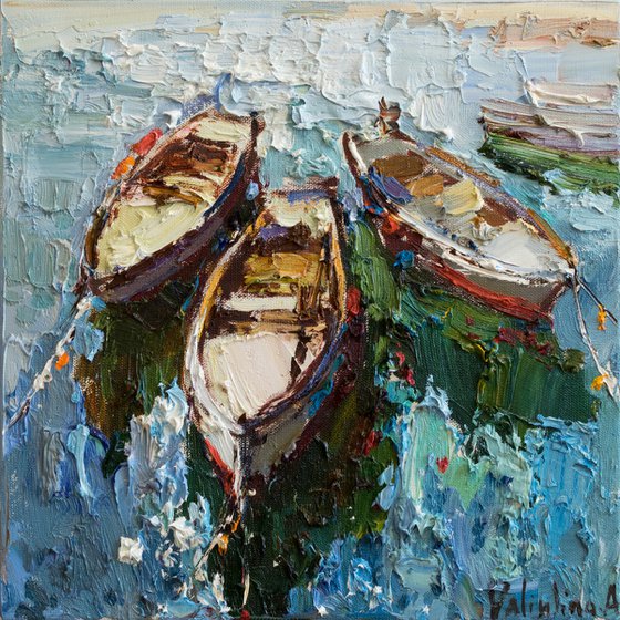 Boats - Original oil painting