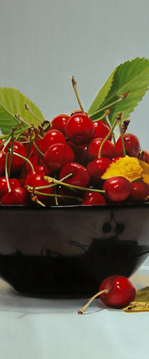 Still Life With Cherries III by Simona Tsvetkova