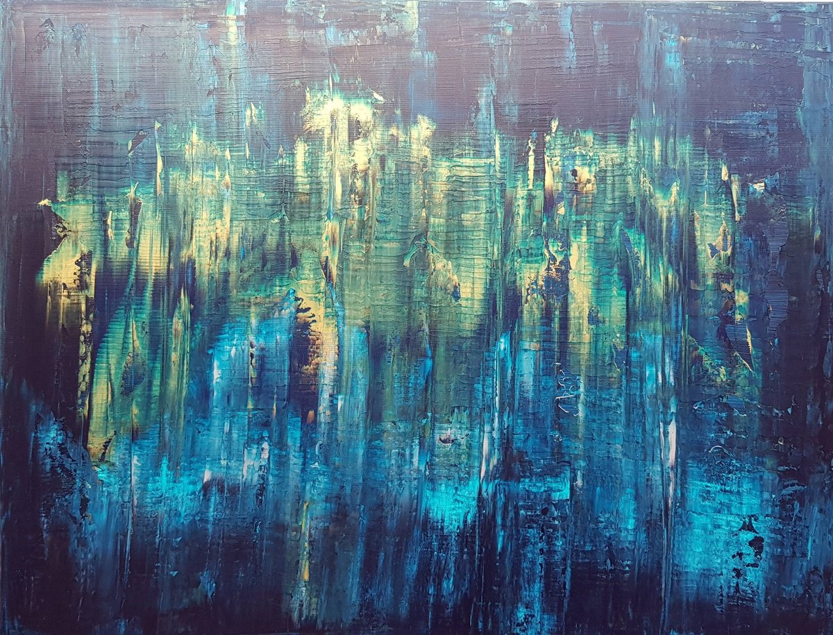 Abstract Acrylic Painting By Ivana Olbricht, 51 X 39, Colors Of My Soul, Original Artwork