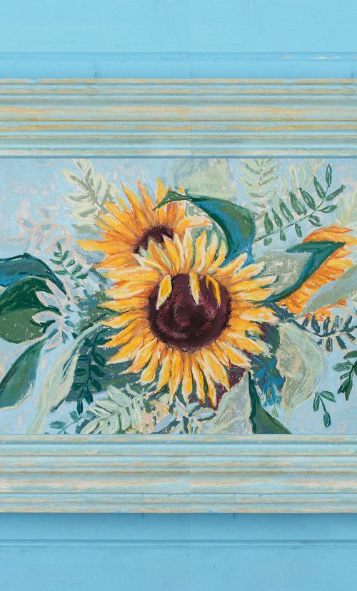 Pastel Sunflowers by Liliya Rodnikova