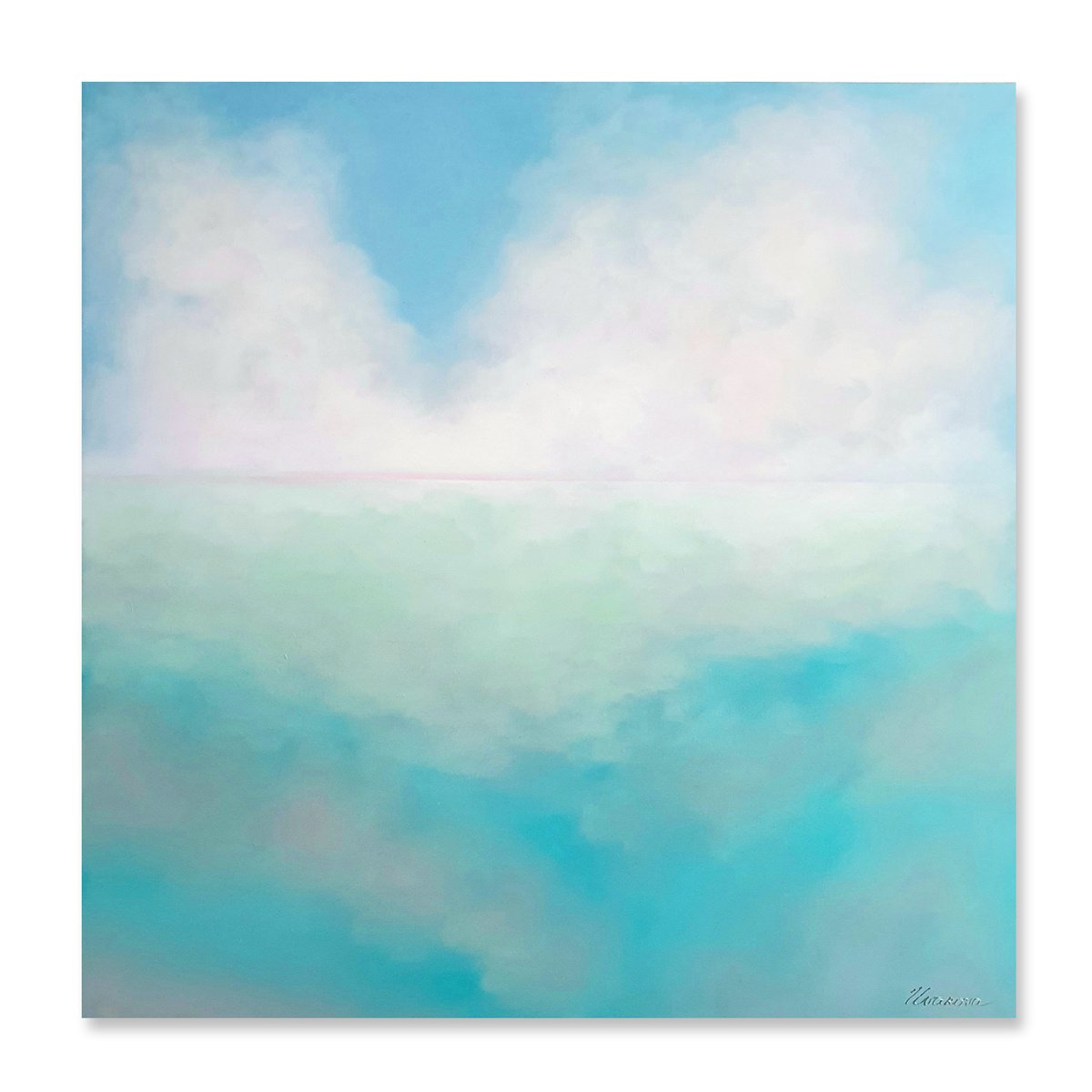 Seascape Tender DEEP Vibes / Free shipping by Larissa Uvarova