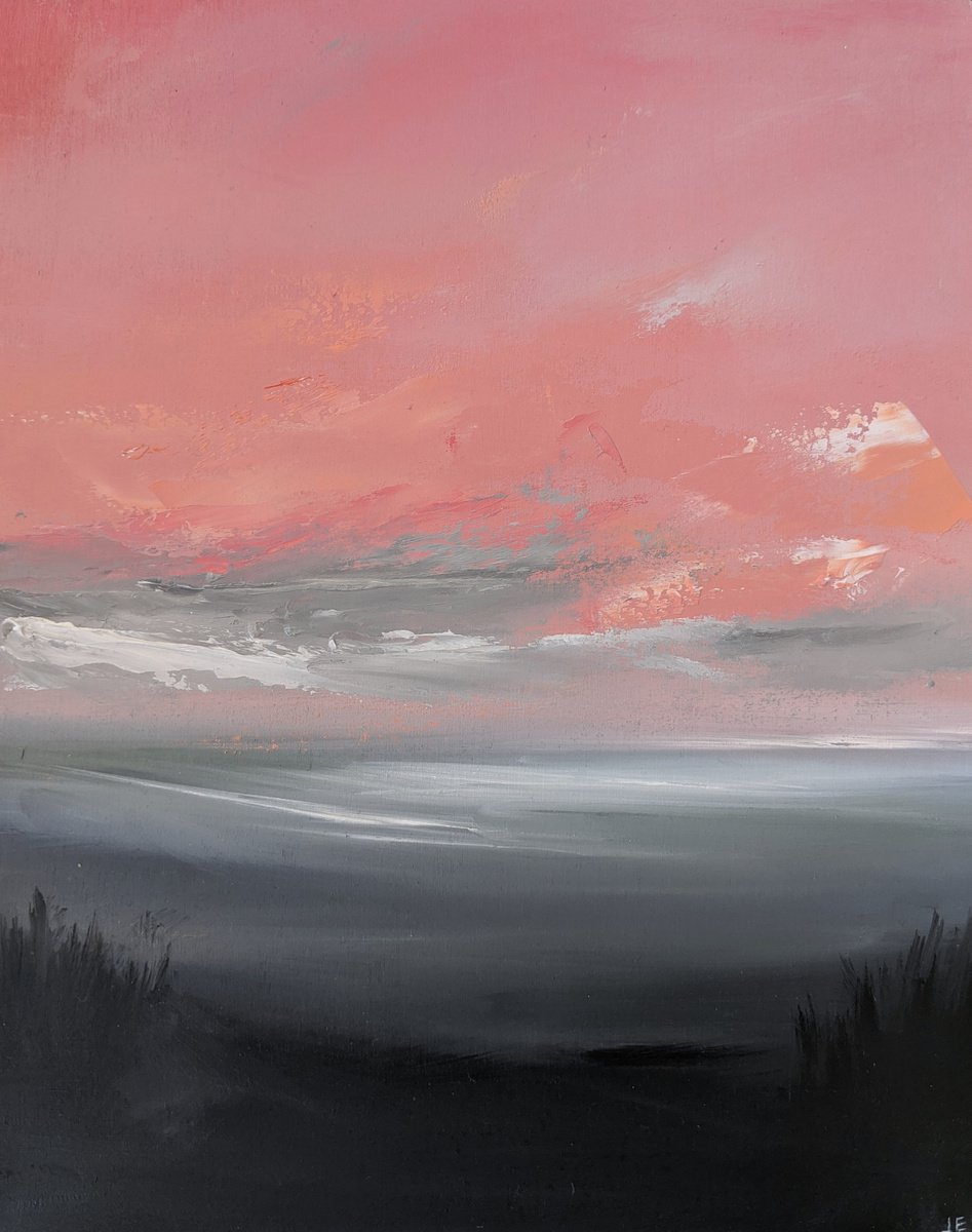 Abstract sunset by Jo Earl