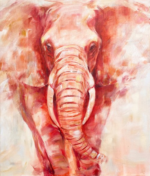 Red Earth Elephant by Arti Chauhan