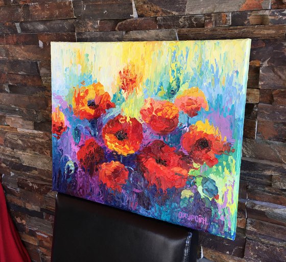 "Poppies" flower painting