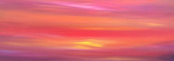 Sunset, Skyscape, Red, African Skies - XL, Modern Art Office Decor Home