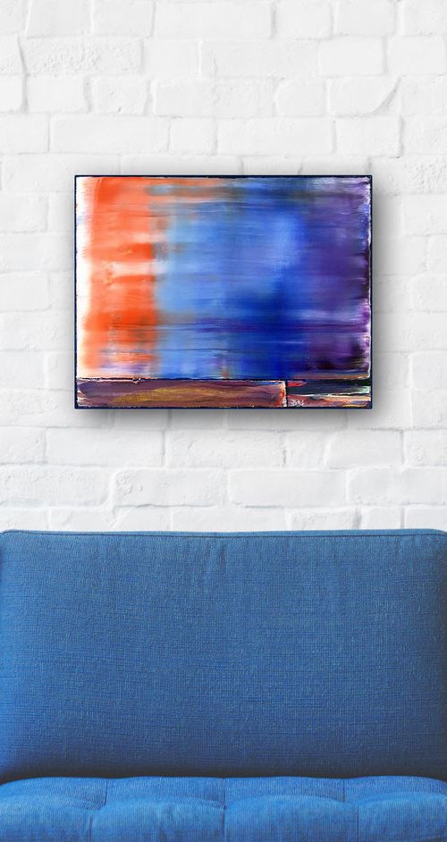 "Open Spaces" - FREE USA SHIPPING - Original PMS Oil Painting On Wooden Panel - 16.25 x 12.75 inches by Preston M. Smith (PMS)