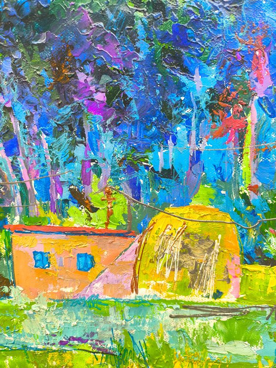Pink Roof, Green Fields