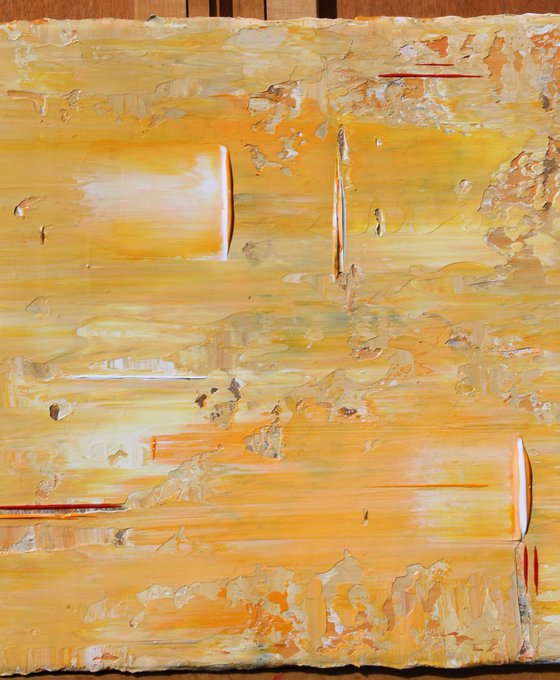 Yellow Orange White Abstract Concept