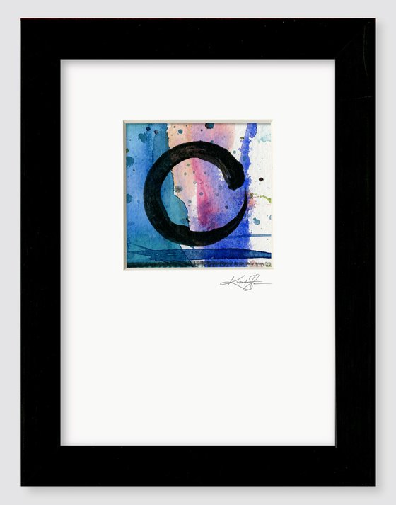 Enso Of Zen Collection 7 - 3 Abstract Zen Circle paintings by Kathy Morton Stanion