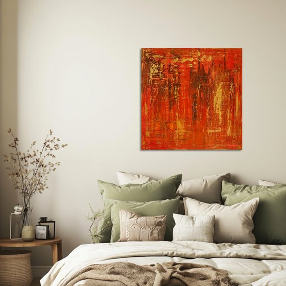 Hand-painted Red Gold