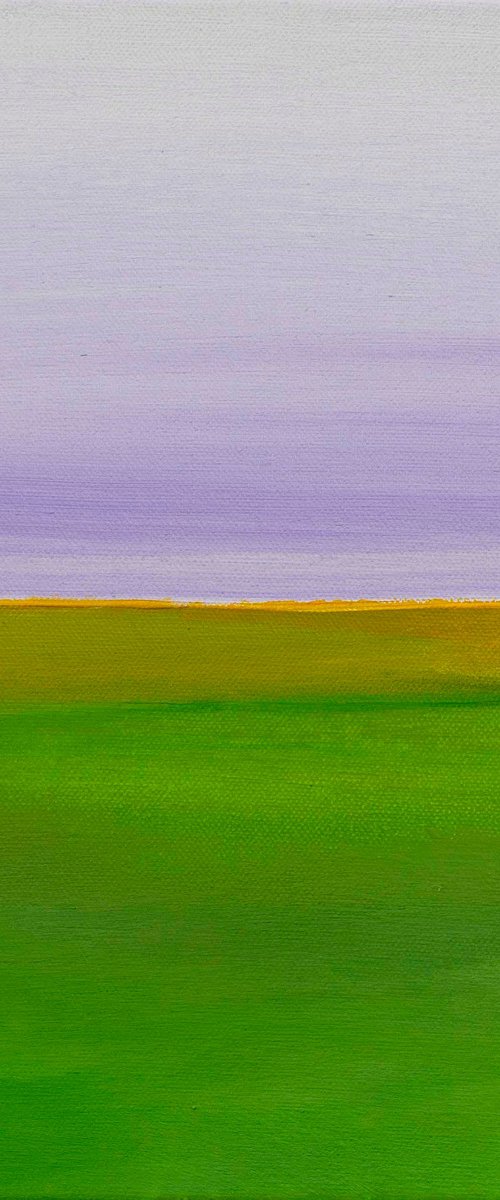 A Tranquil Landscape - Lavender Skies by KM Arts