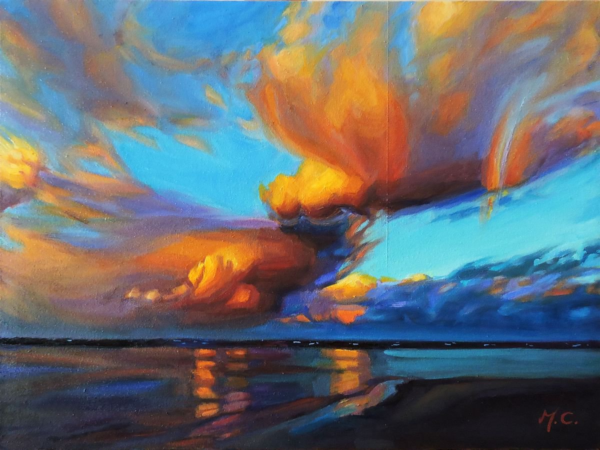 Colorful clouds Oil painting by Michelle Chen Artfinder