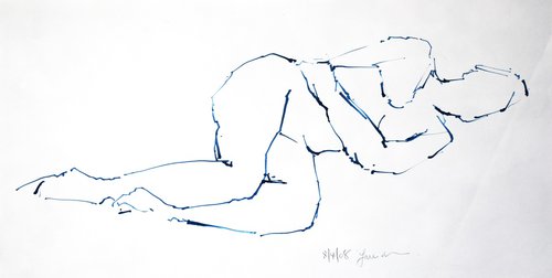 Study of a female Nude - Life Drawing No 526 by Ian McKay